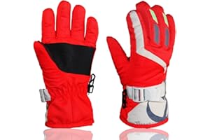 YR.Lover Children Ski Gloves Winter Warm Outdoor Riding Thickening Gloves(2-4Y)