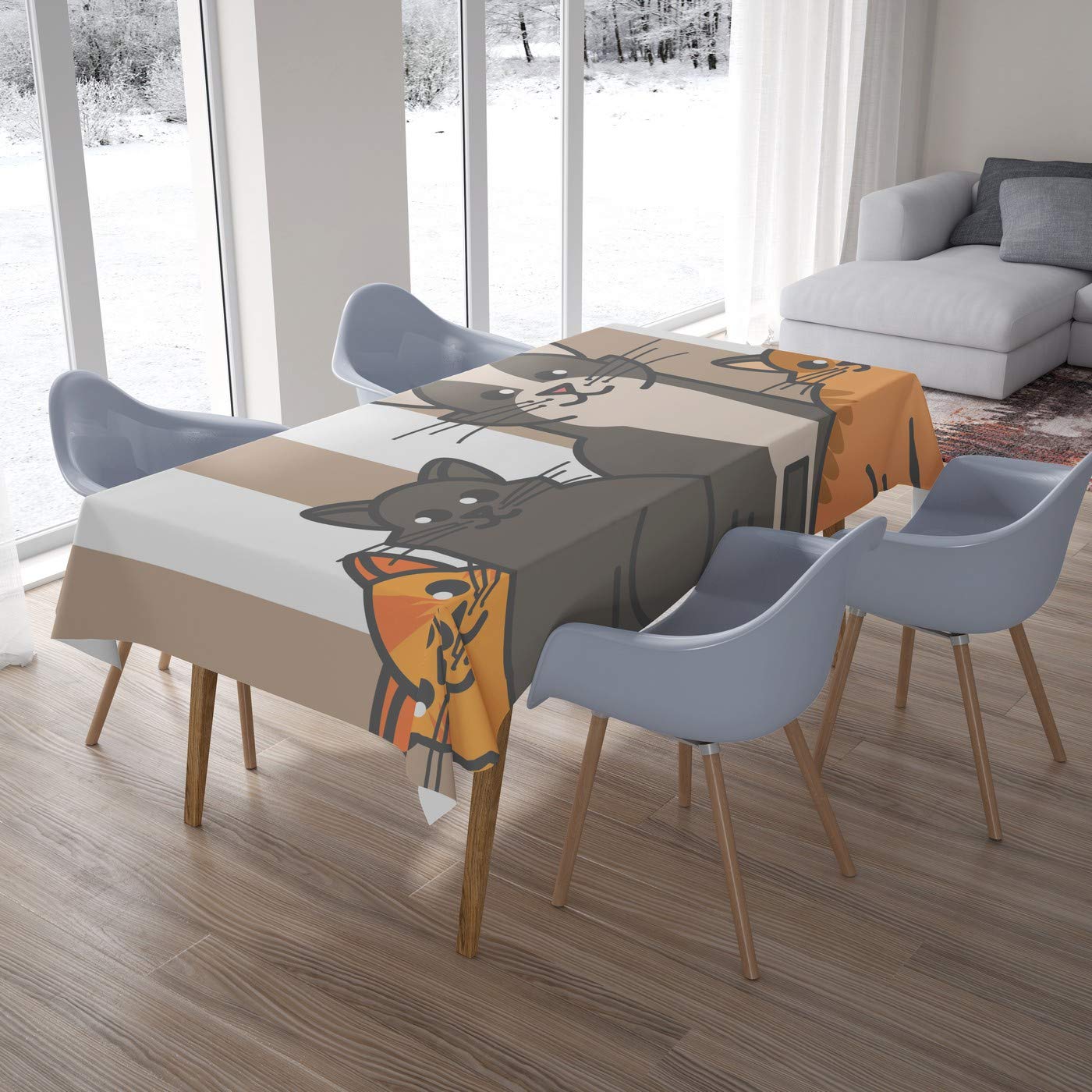 Bonamaison Kitchen Decoration, Tablecloth, 140cm x 200cm - Designed and Manufactured in Turkey