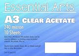 Essential Arts A3 240 Micron Clear Acetate Sheets Pack of 10 view 5