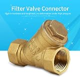 FTVOGUE 1/2" BSPP Brass Y Strainer Filter Valve Connector Water Oil Separation view 4