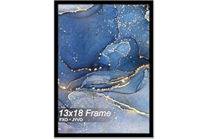 Fxojyvo 13x18 Picture Frame, Black Frame for 13 x 18 Inch Picture Poster Photo, Light Weight and High Transparent 13 by 18 Frame for Wall - 1 Pack/Black/13 x18