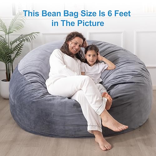 Beanbag Chair Bean Bag Size For Feet Large Bean Bag Chair: Ft