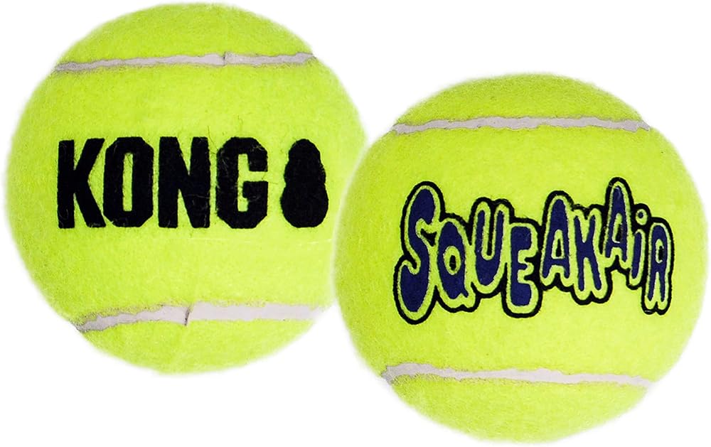 KONG Squeakair Balls Dog Toy Premium Squeak Tennis Balls XS 3 Pack