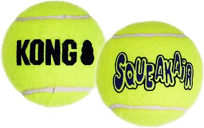 KONG Squeakair Balls Dog Toy Premium Squeak Tennis Balls XS 3 Pack