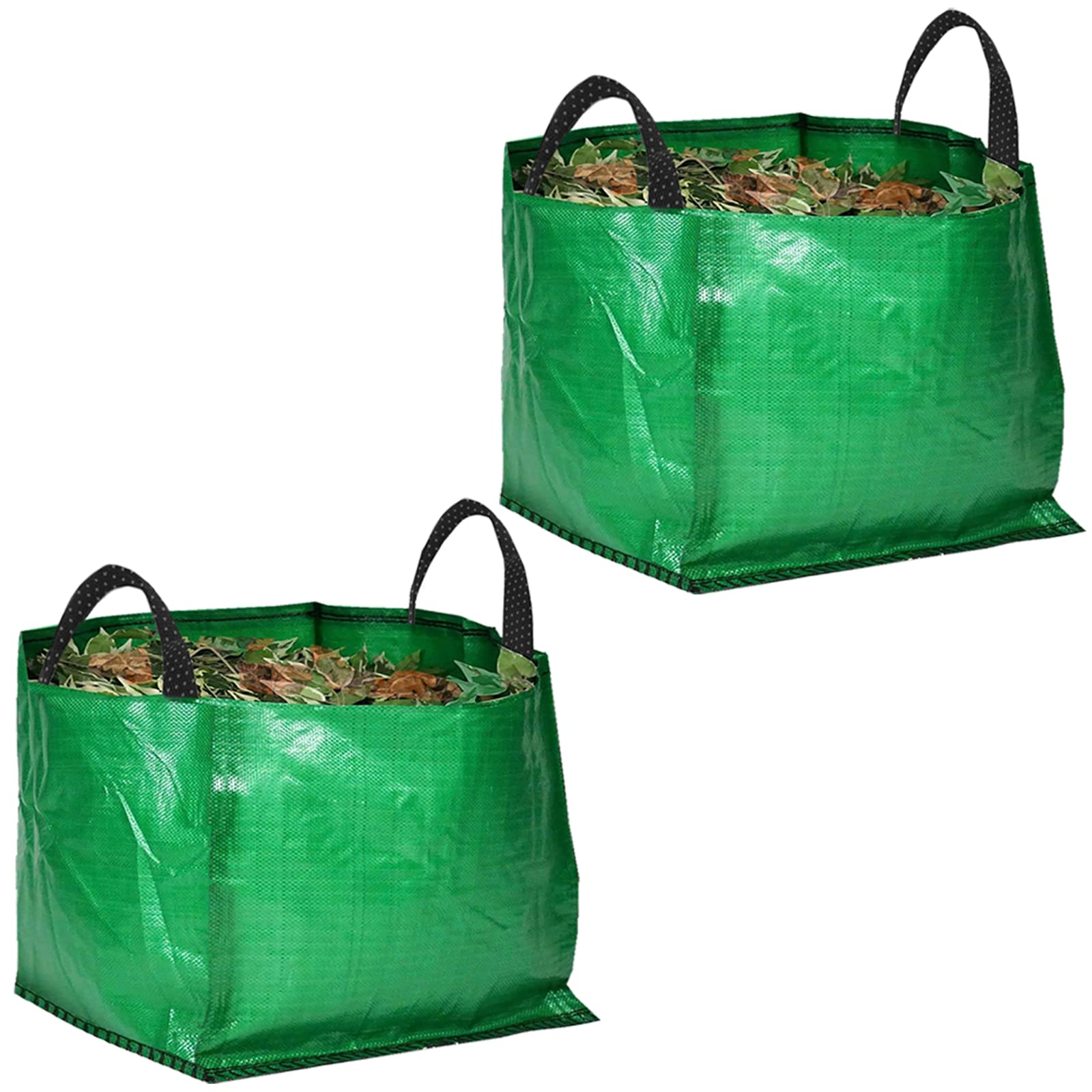 SPARES2GO Large Extra Strong Garden Waste Rubbish Bag Sack (120 Litre, Pack of 2)
