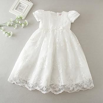 white lace baby dress
