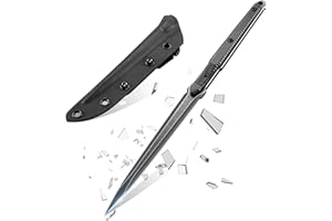 PURPLEBIRD Fixed Blade Knife with Kydex Sheath, 440C Stainless Steel Outdoor Knife with Aerospace Aluminum Handle, for EDC Survival Camping Hunting, Christmas Birthday Gift for Men