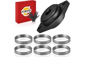 YOSOPP Harley Exhaust Gasket Seal Tool and Tapered Gasket - Fits 1984-2023 Models 6pcs (Black)