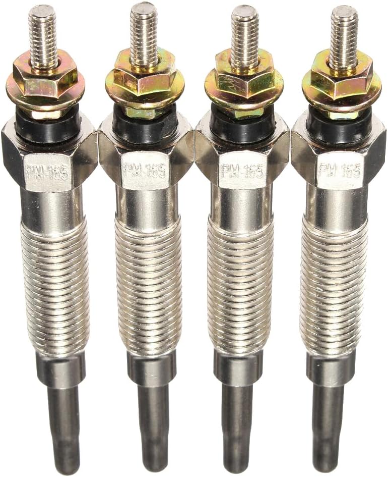 Amazon ディーゼル ヒーター グロープラグ 三菱 パジェロ 将軍9499 2.8 TD対応 全4点 スパークプラグ 車＆バイク