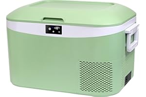 Megiu 12 Volt Refrigerator Portable Car Freezer 13.5 Quart (12.8 Liter) Compressor Cooler 12V/24V DC 110～240 Volt AC for Truck Van RV Camper SUV Boat Travel Camping Road Trips Tailgating -18℃~+15℃