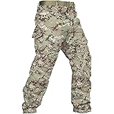 TRGPSG Men's Hiking Pants Outdoor Work Pants Lightweight Travel Tactical Cargo Pants with Multi Pockets