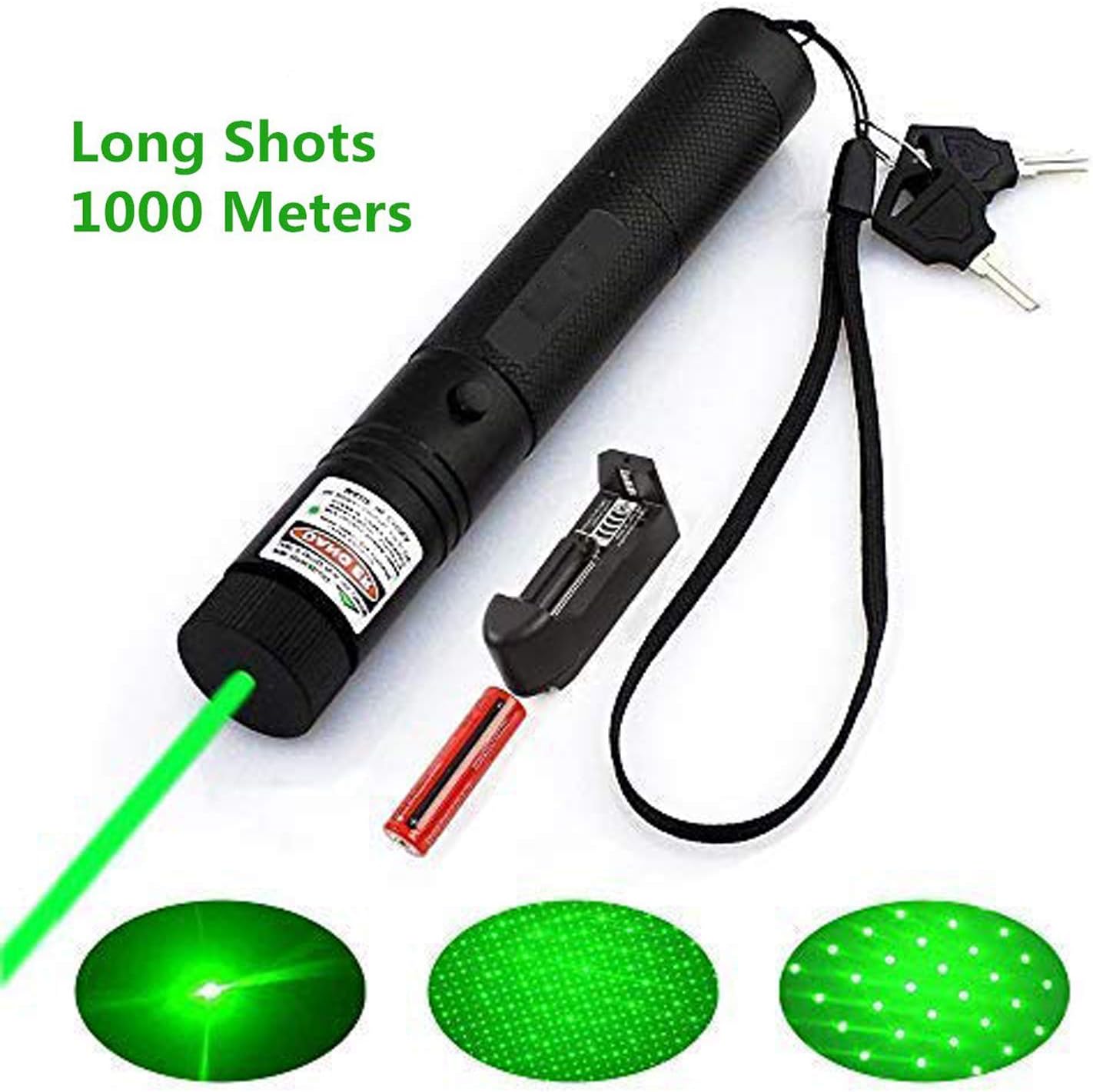 Eleay Cat Toy, Rechargeable Chaser Toy with Green Dot Flashlight to Scratching Training Tool for Cat, LED Interactive Funny Cat Toy