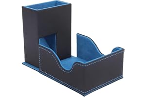 Game Card Box, High-Capacity Multi-Color Storage for Yu-Gi-Oh!, San Guo Sha, Board Games & Dice Tower ¨C Black & Blue