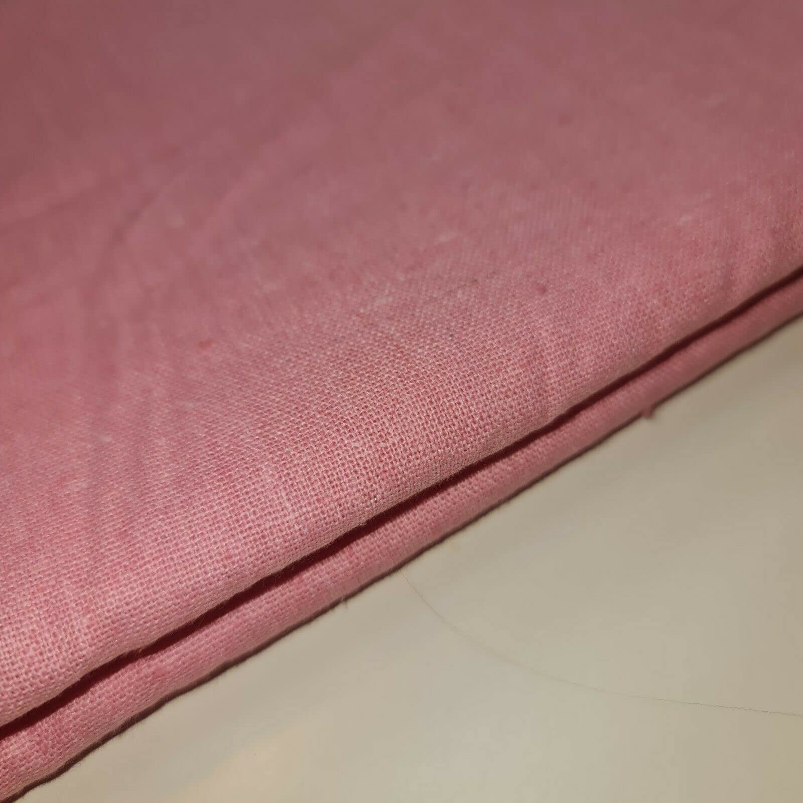 100% Cotton Calico Fabric – Medium Weight | 58" (150cm) Wide | Natural, Bleached & Dyed Options for Crafting, Dressmaking & Sewing | 1 Meter Pre-Cut (Blush Pink)