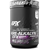 EFX Sports Kre-Alkalyn EFX Powder | pH Correct Creatine Monohydrate Powder Supplement | Strength, Muscle Growth &amp; Performance | 266 Servings (Unflavored)