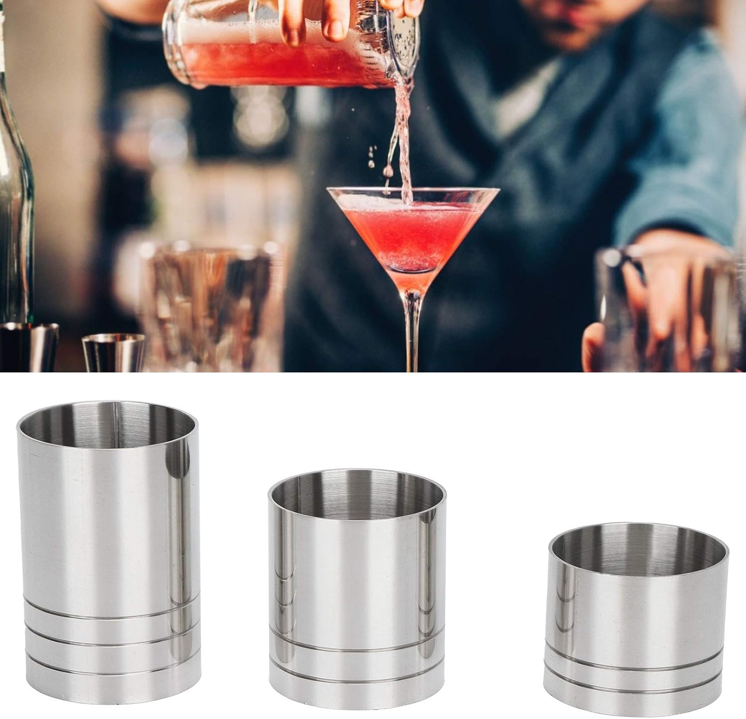 Bar Measuring Cup, Corrosion‑Resistant Cocktail Jigger, Drink Measuring