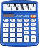 CATIGA 12 Digit Desktop Calculator Large LCD Dual Power CD-2786