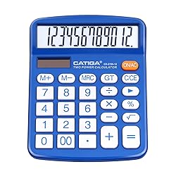 CATIGA Desktop Calculator 12 Digit with Large LCD