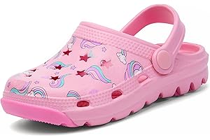 ChayChax Kid's Garden Clogs Cute Slides Sandals Toddlers Beach Pool Shower Shoes with Non-Slip Sole