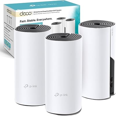 TP-Link Deco P9 3-Pack AC1200 Mbps Whole Home Mesh Powerline WiFi Hybrid Kit