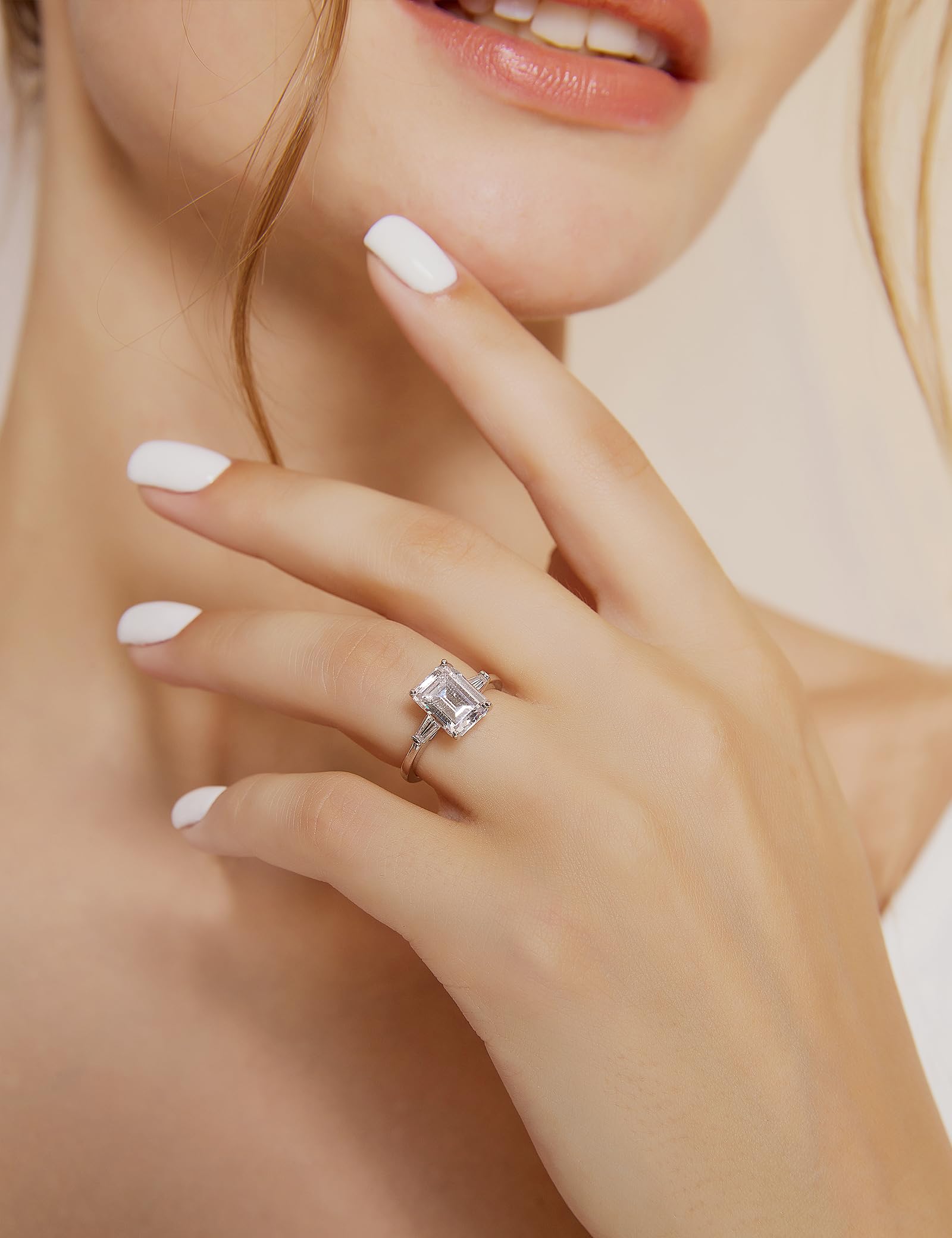 EAMTI 3CT Sterling Silver Ring