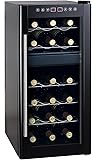 Spt Dual-Zone Thermo-Electric Wine Cooler with Heating, 18-Bottles