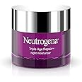 Neutrogena Triple Age Repair Anti-Aging Night Cream with Vitamin C; Fights Wrinkles & Even Tone, Dark Spot Remover & Firming 