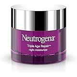 Neutrogena Triple Age Repair Anti-Aging Night Cream with Vitamin C; Fights Wrinkles & Even Tone, Dark Spot Remover & Firming 