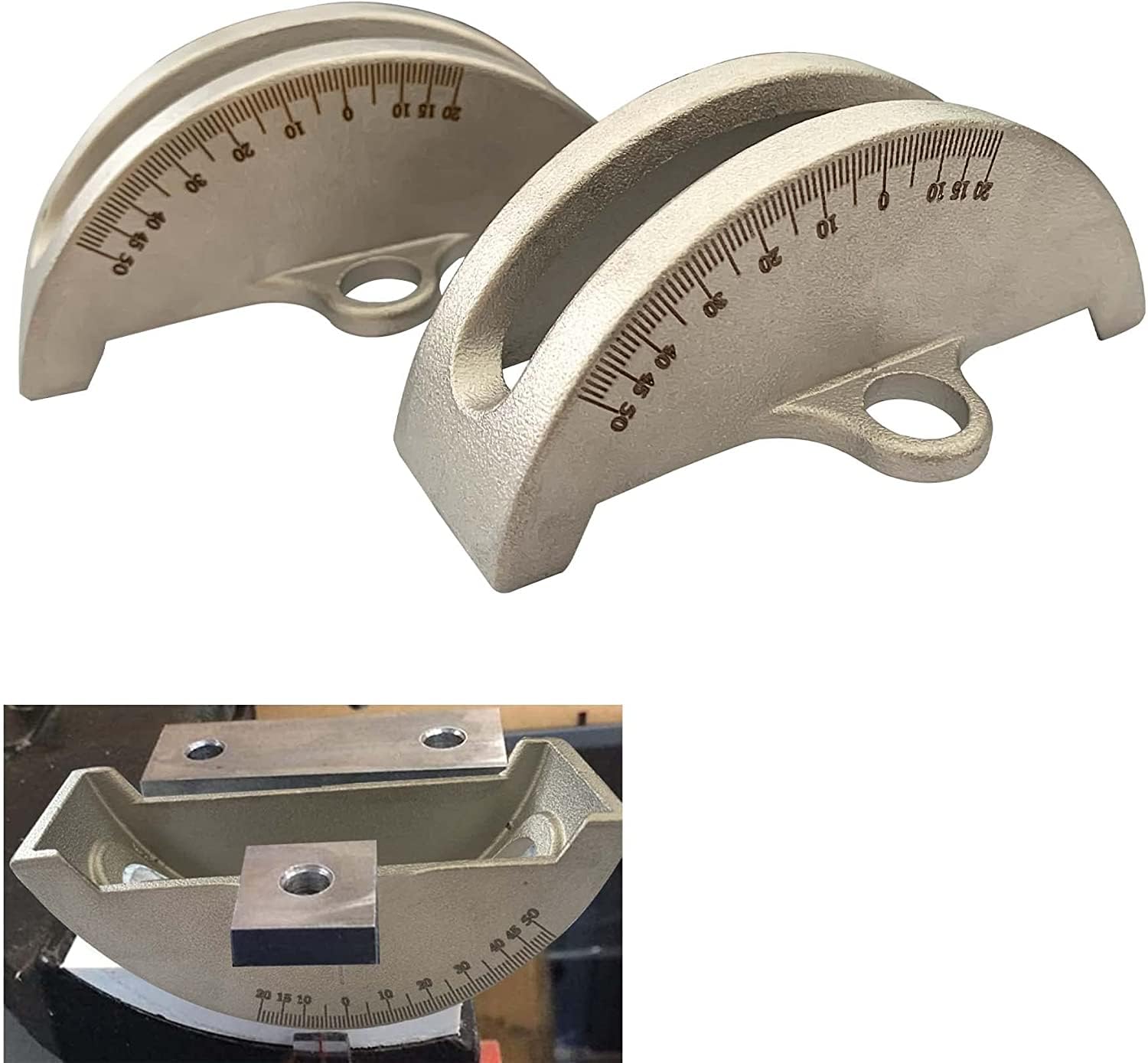 SUONE 2Pcs 316 Stainless Make 14"Bandsaw Trunnions Steel Wood Band Saw Fit for JWBS-14 LBS-60 426-02-395-0005 426-02-0-950-0002