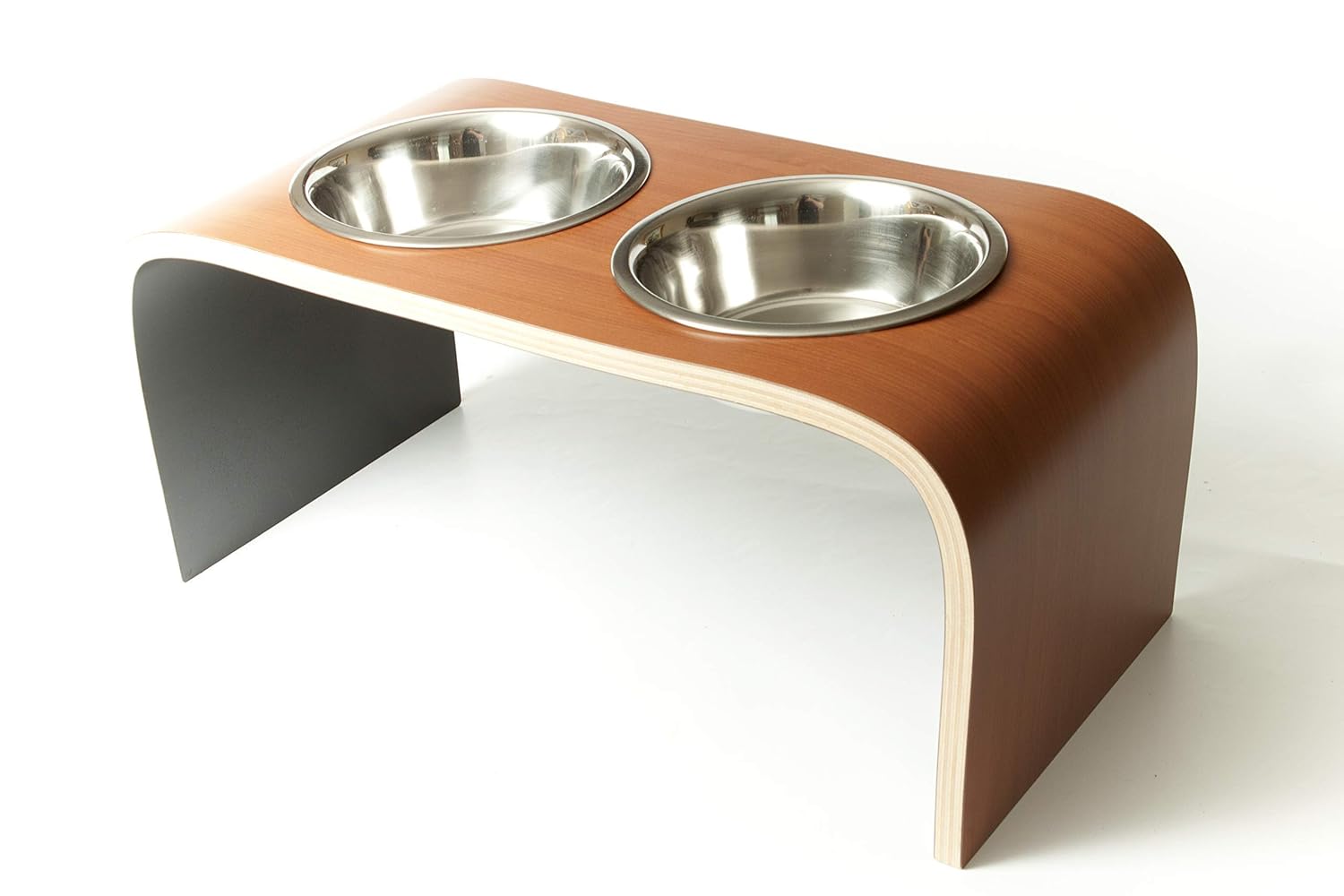 Premium Dog Stand Feeder Handmade Cherry Wood Raised Dog Feeder