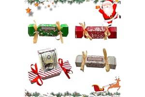 4Pcs Christmas Surprise Money Pull Out Gift Box, Money Box for Cash Gift, Money Gift Box Surprise, Memorable Ways to Present 