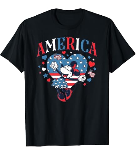 Amazon.com: Disney Mickey Mouse with American Flag USA Fourth of