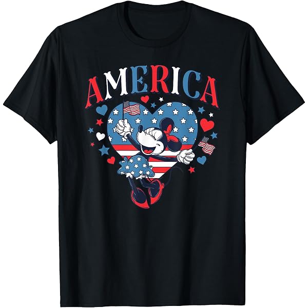 Amazon.com: Disney Mickey Mouse with American Flag USA Fourth of