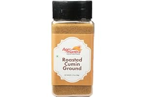 Agro Mantra Roasted Cumin Powder 3.17 oz (90g) Authentic Smoky Flavor Sourced from Gujarat, Ground Jeera for Curries, Rice Pilafs, Spice Blends & Seasoning, Aromatic Indian Spice for Cooking & Tadka