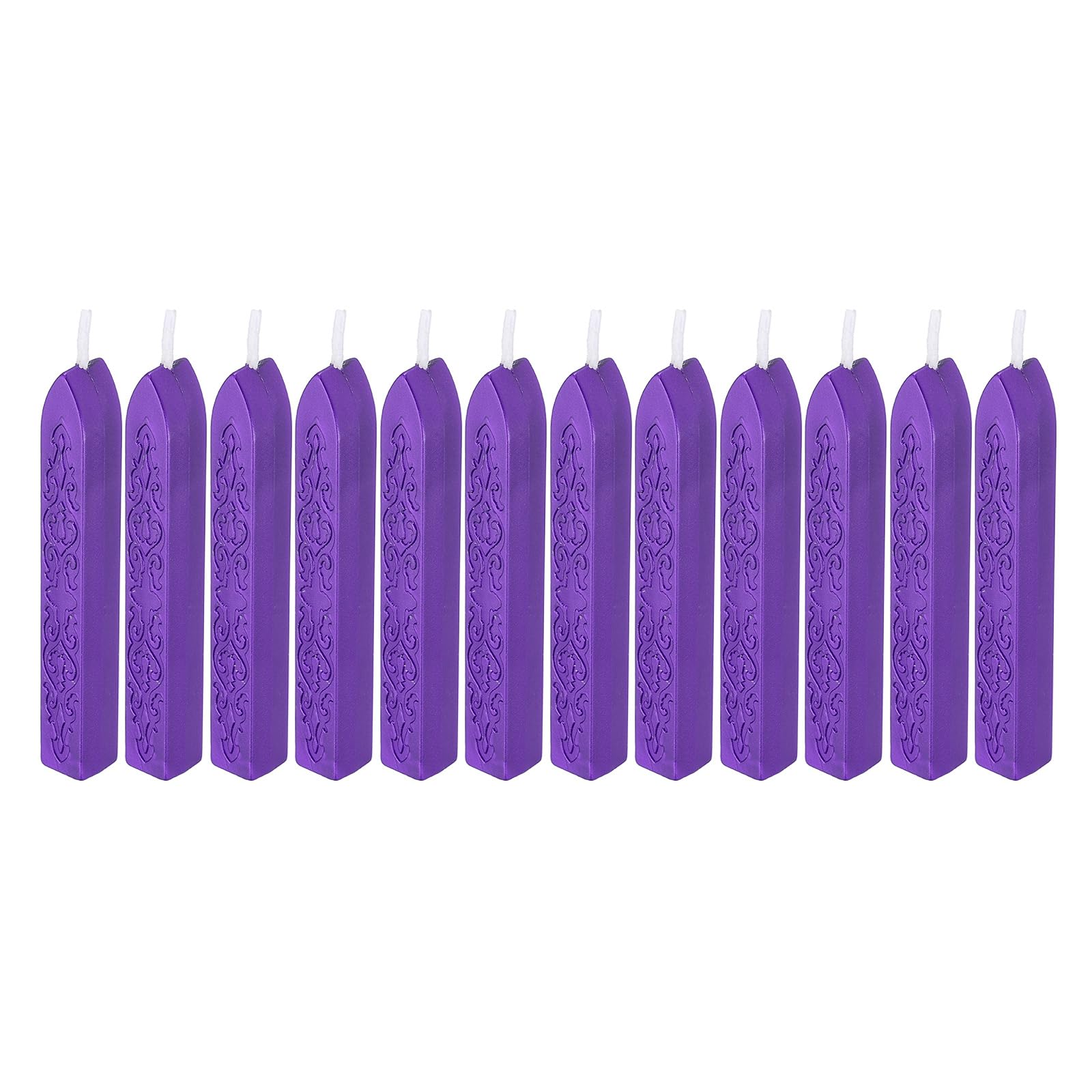 PATIKIL Wax Seal Sticks, 12 Pack Sealing Wax Sticks Sealer for Stamp Seals Letter Wedding Invitation Envelope Craft, Dark Purple