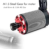 Keenso 18T Steel Pinion Motor Gear 8mm Shaft for RC Car Racing Maintenance view 3