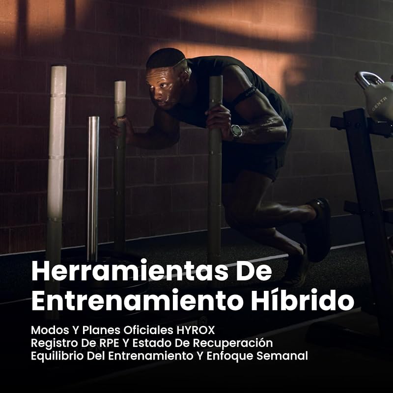 Balance 3 Reloj Inteligente GPS 48mm, Pantalla AMOLED 1,5" Cristal Zafiro, NFC, batería de 21 días, Linterna, 64 GB de Almacenamiento, mapas, HYROX, para Android e iPhone, Titanio