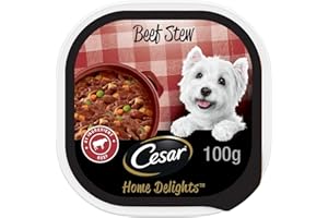 CESAR Home Delights Wet Dog Food - Beef Stew - 100g (24 Pack)