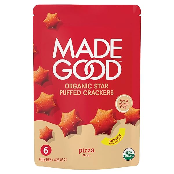 MADEGOOD STAR PUFFED CRACKERS, PIZZA, 6 BAGS (4.26OZ...