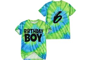 AG AGUU Birthday Boy Shirts 1-10 Years Old Birthday T-Shirt Kids Toddler Baby Boys Birthday Tees Party Outfits Tops