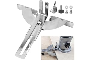 AMTHKNO PR102 Palm Router Edge Guide for BOSCH GKF125CE, PR10E and PR20EVS Palm Routers’ PR001 and PR101 Fixed Bases - Included Mounting Hardware, Allows adjustment up to 3-5 8 in