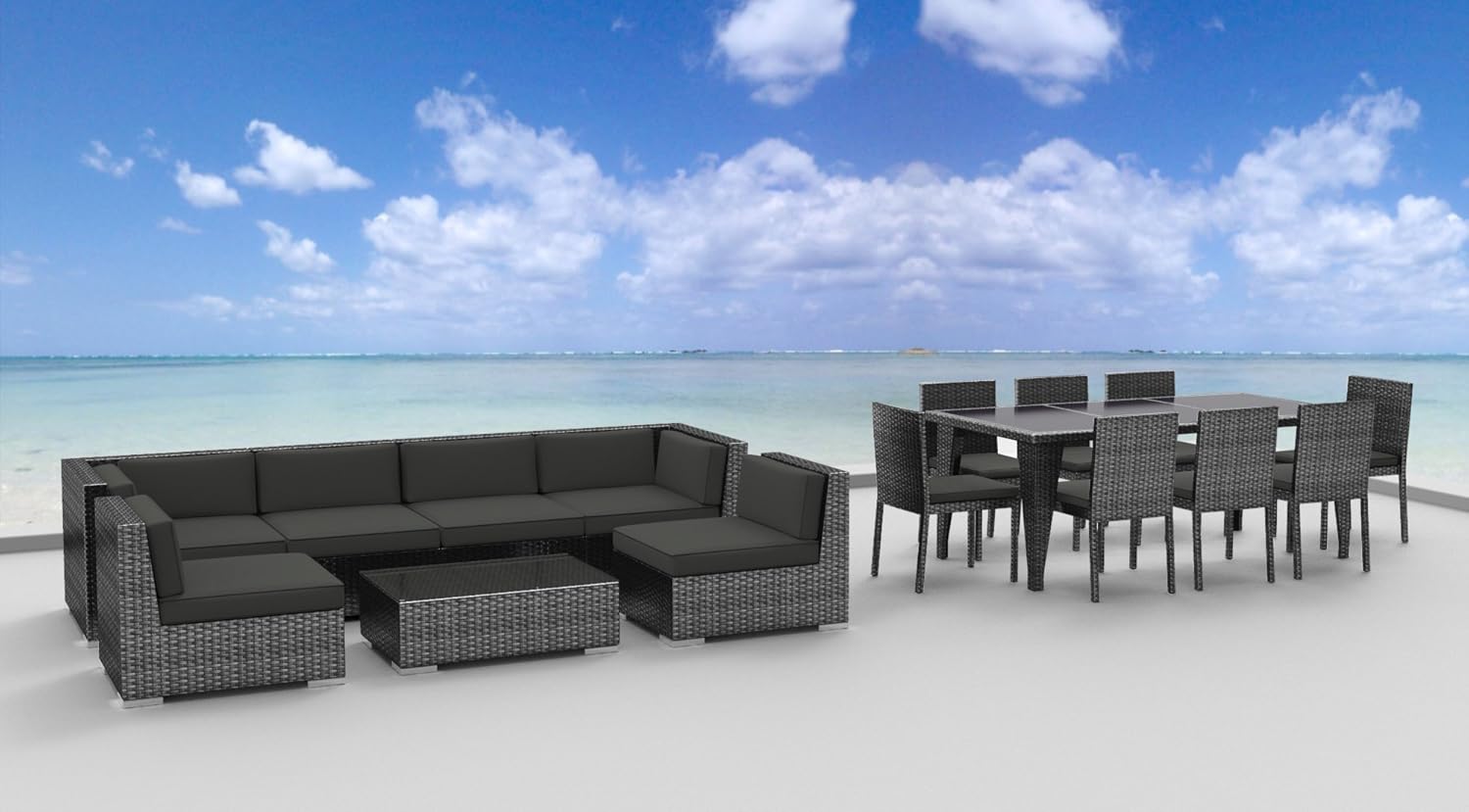 Best gray patio dining set 7 piece