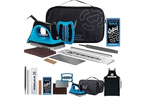 Winterial Snowboard and Ski Tuning Kit, with Iron, All-Temp Snowboard Wax, Angled Edge Tuner File