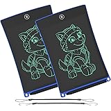 WOBEECO LCD Writing Tablet, 8.5 Inch Electronic Writing &Drawing Board Doodle Board with Lanyard for Kids and Adults at Home,