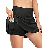 Fulbelle Tennis Skirts for Women with Pockets Inner Shorts Golf Athletic Skorts Running Sport Skirt