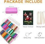 Artecho Polymer Clay Set 50 Colors with Tools Bake Oven DIY Crafts Gift view 2