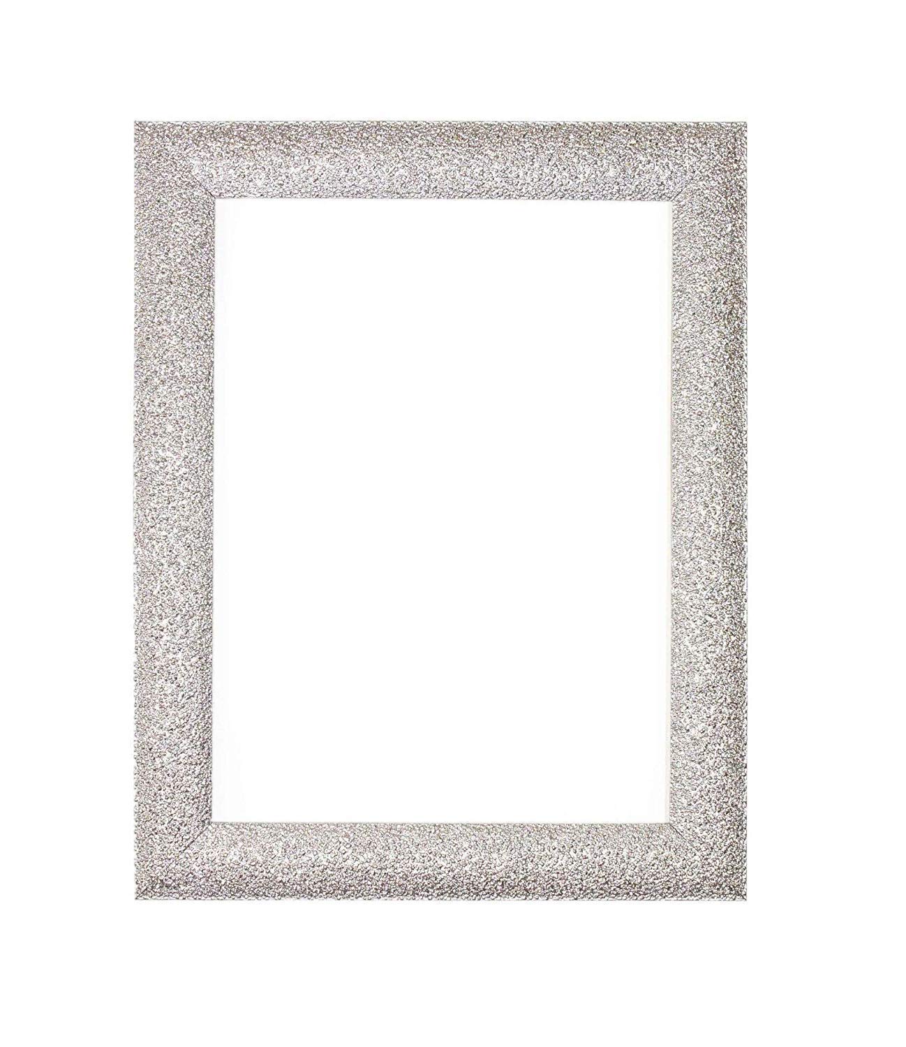Silver Colour Stardust Photo Frame | Picture Frame | Poster Frame Ready to hang or stand with MDF backing board - Size (21x29.7cm) (11.75"x8.25") A4