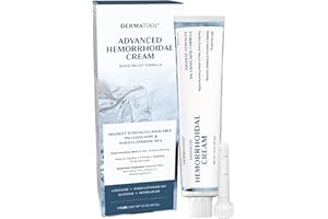 DERMATOOL Hemorrhoid Treatment - Advanced Hemorrhoid Cream 5% Lidocaine & Phenylephrine - Hemorrhoid Shrinking Treatment - Rapid Relief of Pain, Swelling, Bleeding, Itching and Burning - Fissure & Hemorrhoids