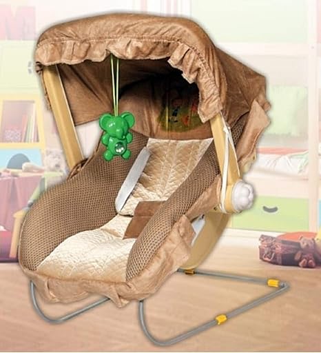 feeding baby in bouncer