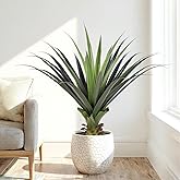 Keeplush 3ft Artificial Spiked Agave Plant, 36" Faux Agave Plants Indoor Small Floor Plant Perfect for Front Porch, Patio, Indoor Outdoor Home, Office Decor 1pcs
